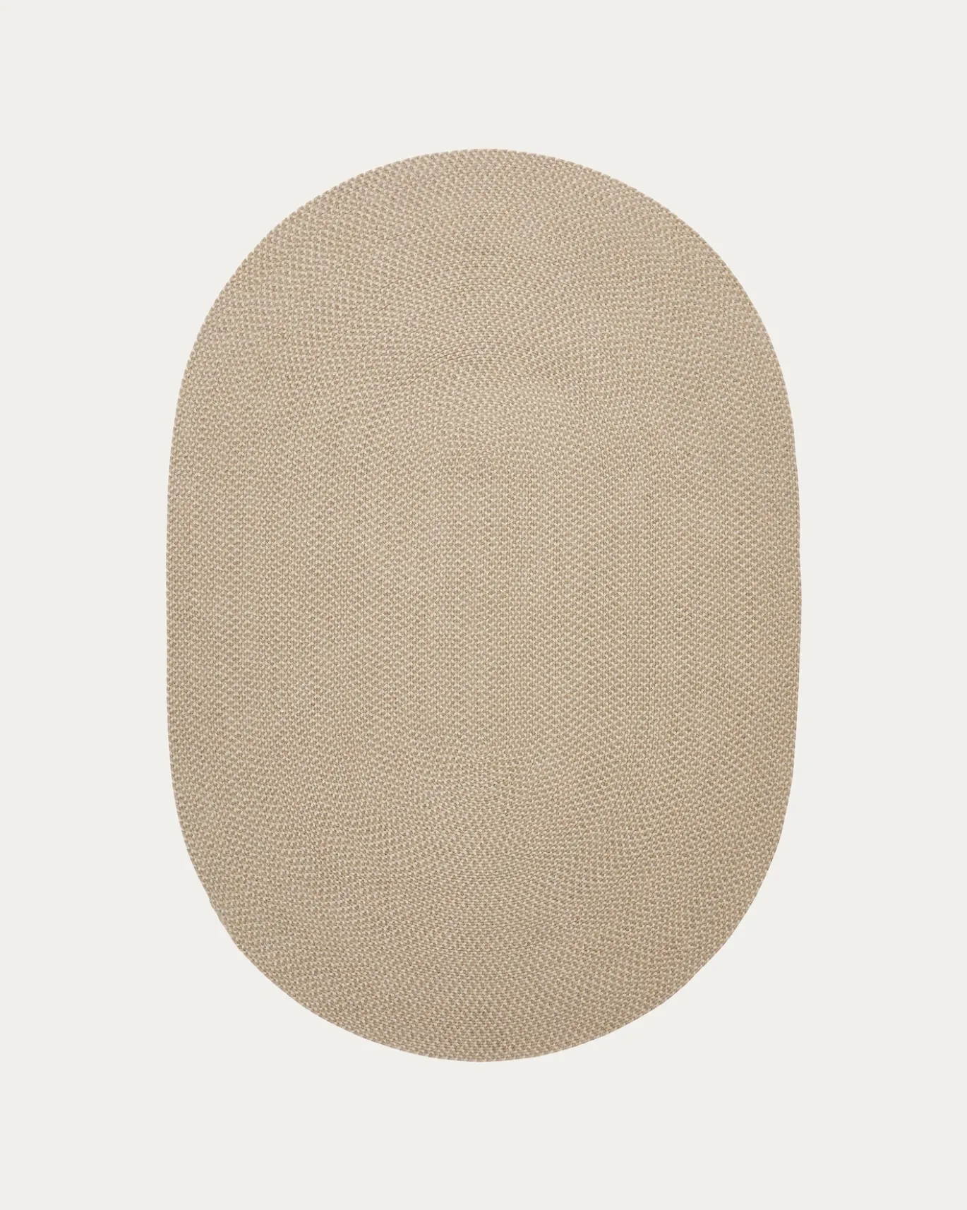 Kave Home Vloerkleed Rodhe Ovaal Beige Pet 160x230cm