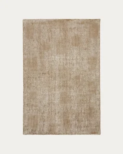 Kave Home Vloerkleed Susi Groen Wol en Bamboe-viscose 160x230cm