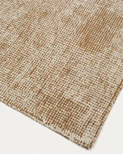 Kave Home Vloerkleed Susi Groen Wol en Bamboe-viscose 160x230cm