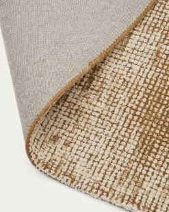 Kave Home Vloerkleed Susi Groen Wol en Bamboe-viscose 160x230cm
