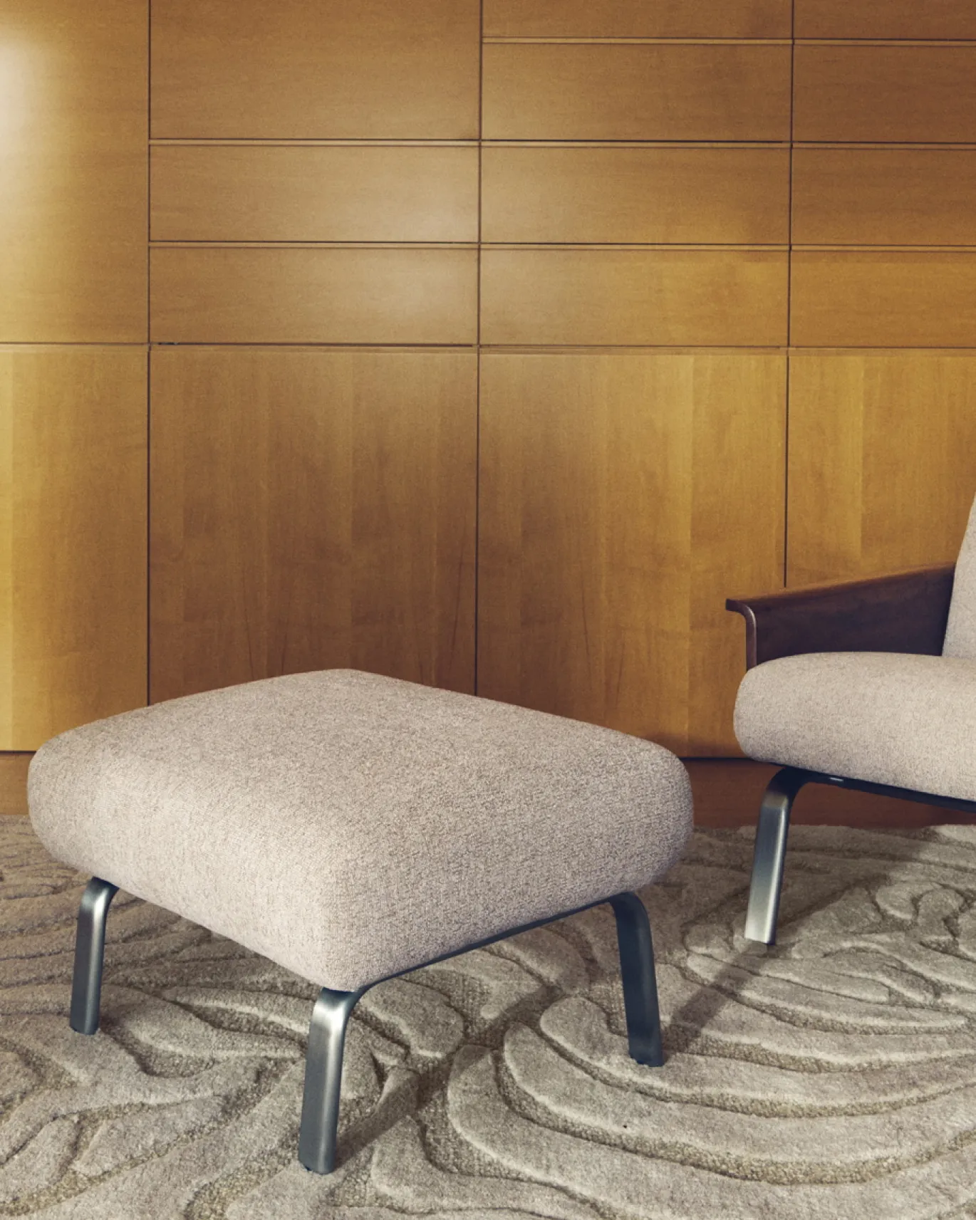 Kave Home Vloerkleed Tribet Wol met Zebrajacquard 200x300cm