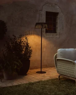 Kave Home Vloerlamp Aldet Outdoor Touw Metaal Groen Ø46cm