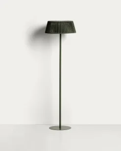 Kave Home Vloerlamp Aldet Outdoor Touw Metaal Groen Ø46cm