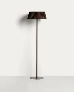 Kave Home Vloerlamp Aldet Outdoor Touw Metaal Bruin Ø46cm