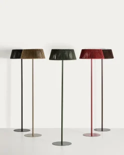 Kave Home Vloerlamp Aldet Outdoor Touw Metaal Terracotta Ø46cm