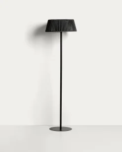 Kave Home Vloerlamp Aldet Outdoor Touw Metaal Zwart Ø46cm