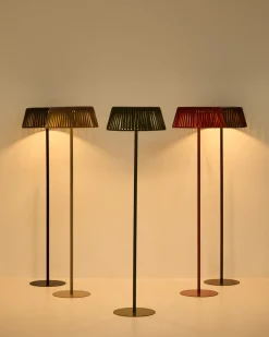 Kave Home Vloerlamp Aldet Outdoor Touw Metaal Zwart Ø46cm