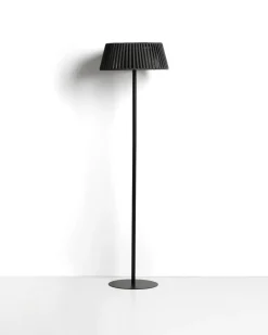 Kave Home Vloerlamp Aldet Outdoor Touw Metaal Zwart Ø46cm