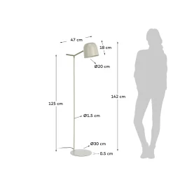 Kave Home Vloerlamp Alish Beige