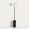 Kave Home Vloerlamp Idela Glas Marmer Zwart