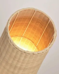 Kave Home Vloerlamp Kamaria Groot Rotan Natuurlijke Finish
