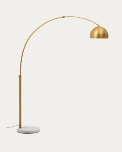 Kave Home Vloerlamp Madali Metaal Messing