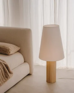 Kave Home Vloerlamp Marga Massief Hout Naturel