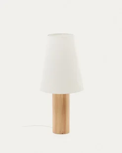 Kave Home Vloerlamp Marga Massief Hout Naturel