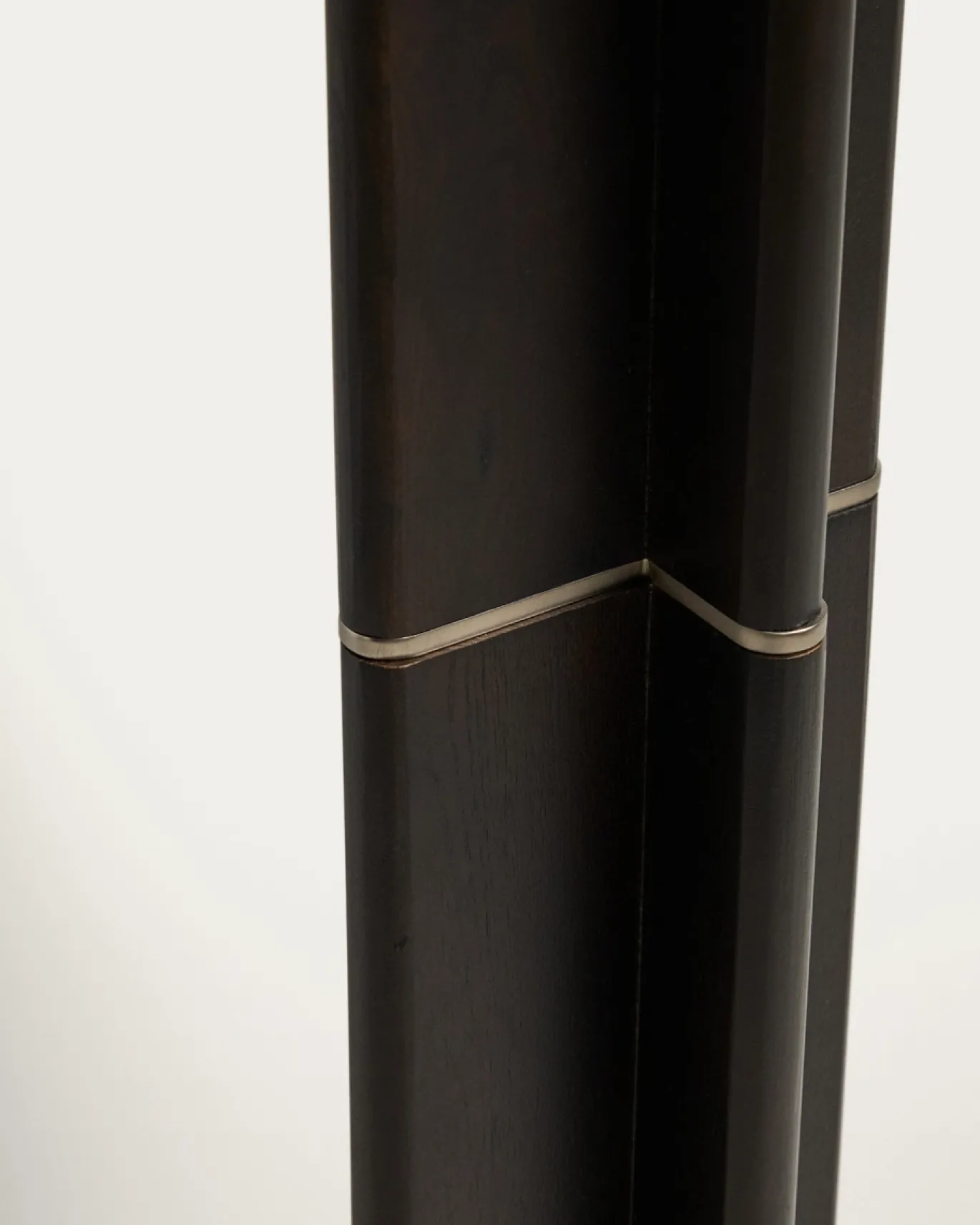 Kave Home Vloerlamp Niani Rubberhout Donkerbruin Katoen