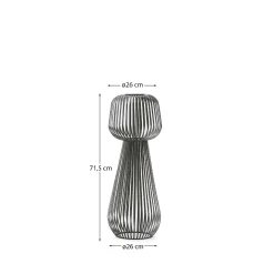 Kave Home Vloerlamp Reiba Groen op Zonne-Energie