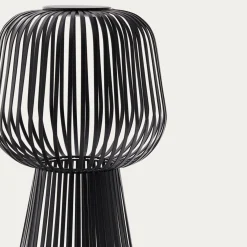 Kave Home Vloerlamp Reiba Zwart op Zonne-Energie