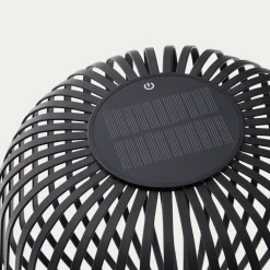 Kave Home Vloerlamp Reiba Zwart op Zonne-Energie