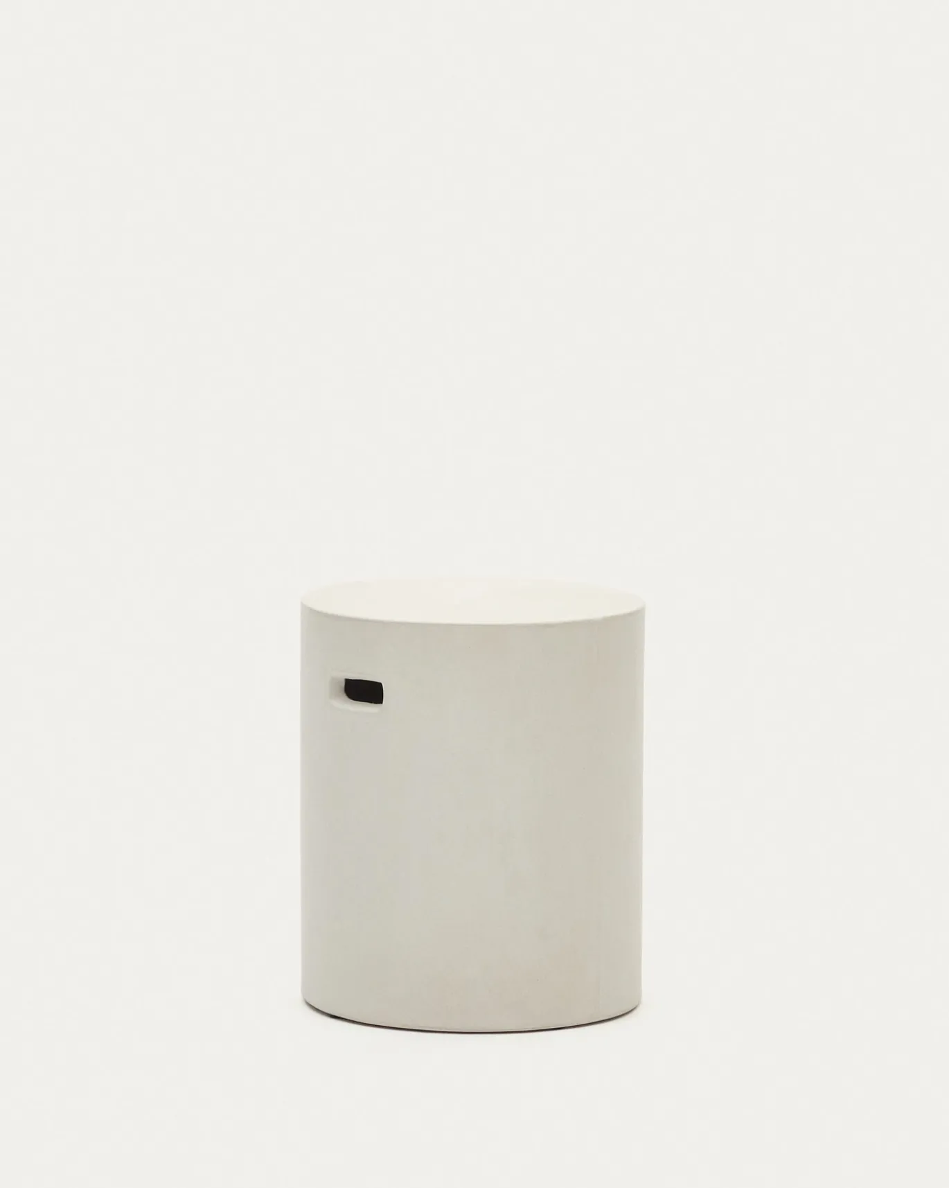 Kave Home Voetsteun Aiguablava Wit Cement Ø37cm
