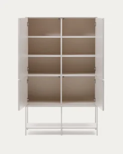 Kave Home Wandkast Vedrana 4 Deuren Wit 97,5x160cm