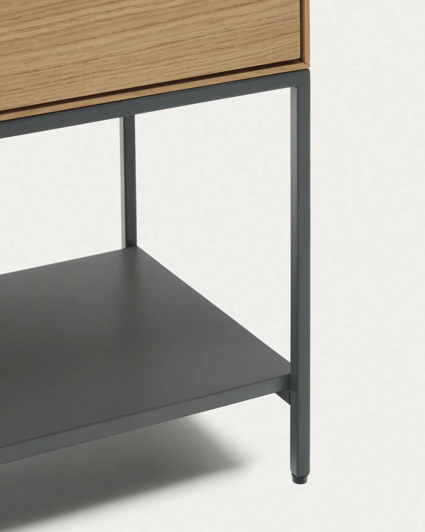 Kave Home Wandkast Vedrana 4-deurs Eiken 97,5x160cm