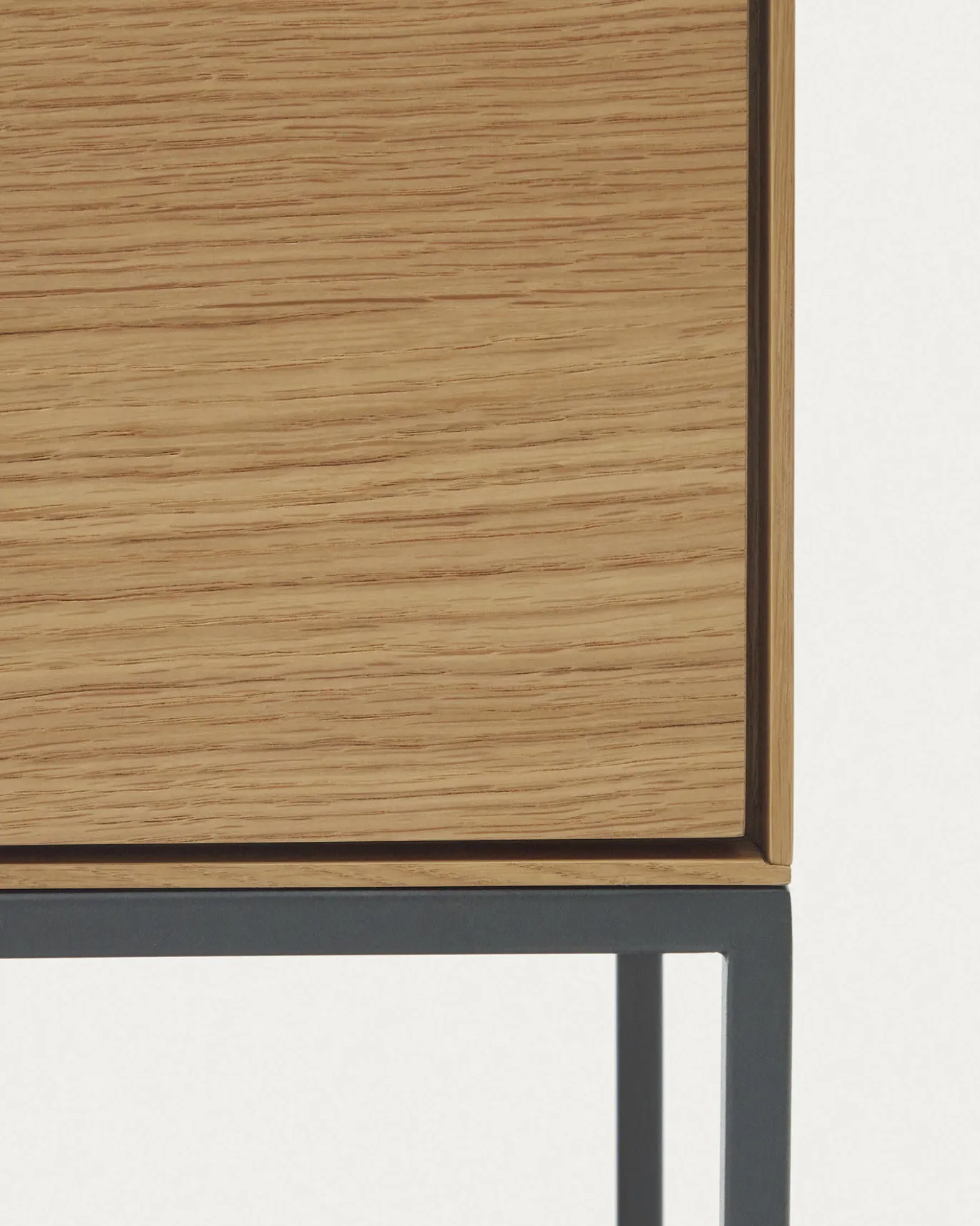 Kave Home Wandkast Vedrana 4-deurs Eiken 97,5x160cm