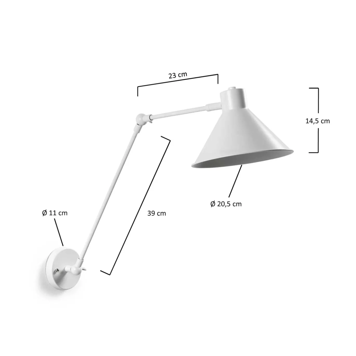 Kave Home Wandlamp Dione Wit