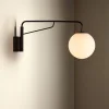Kave Home Wandlamp Eilo Zwart Staal en Gepolijst Glas