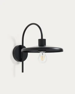 Kave Home Wandlamp Nuvira Gesatineerd Zwart Metaal