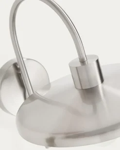 Kave Home Wandlamp Nuvira Zilver Geborsteld Metaal