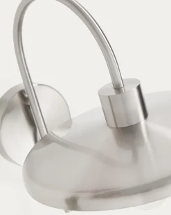 Kave Home Wandlamp Nuvira Zilver Geborsteld Metaal