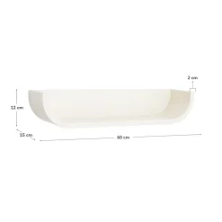 Kave Home Wandplank Salaya Essen Beige 60cm