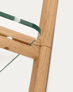 Kave Home Wandrek Sitra Modulair 1-glazen Plank Eikenhout 90cm