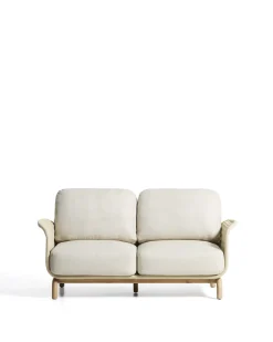 Kave Home 2-Zitsbank Alipa Acaciahout Beige 165cm
