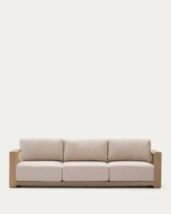 Kave Home 3-zitsbank Ambra Acaciahout 249cm