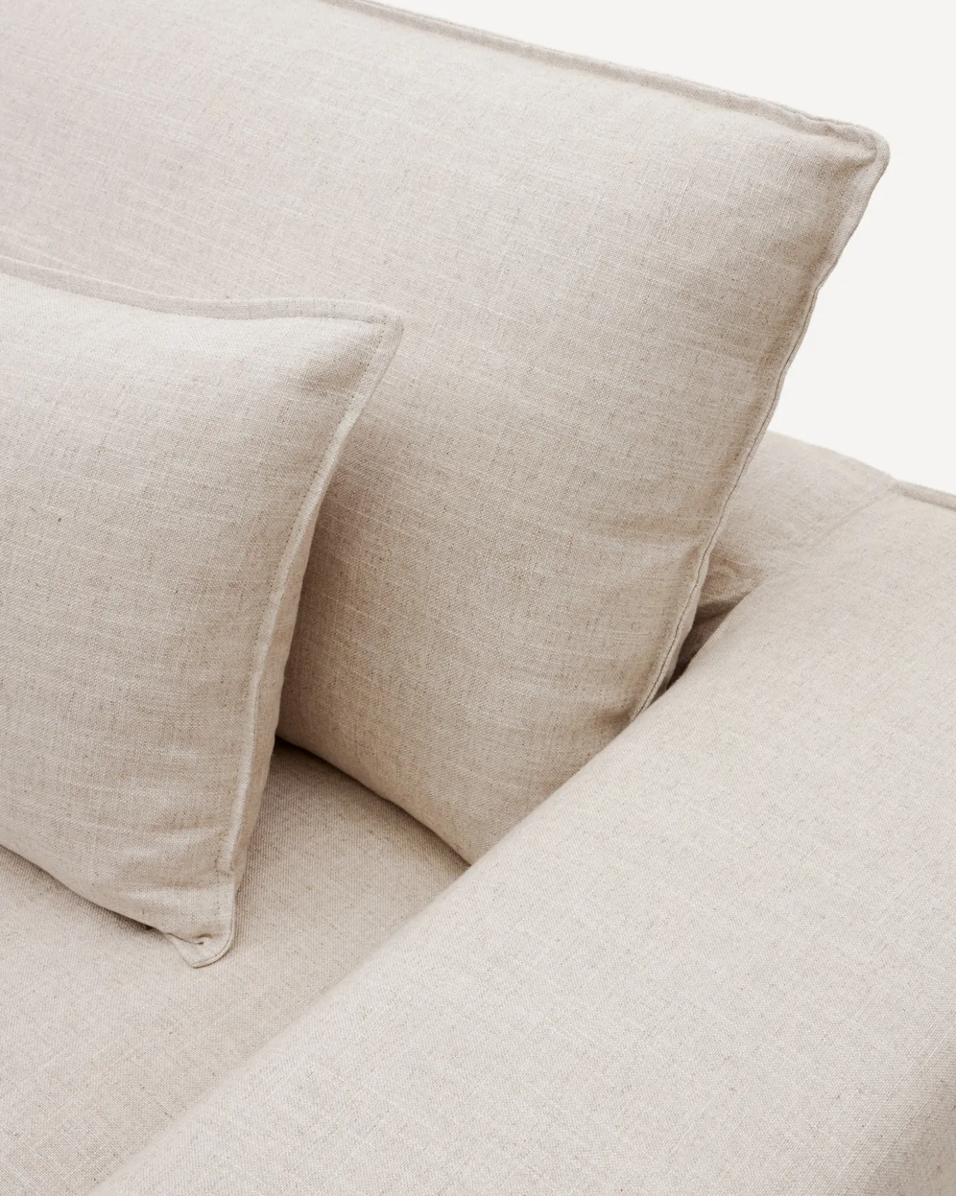 Kave Home 3-zitsbank Anarela Beige Linnen 280cm