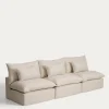 Kave Home 5-Zitsbank Anarela Linnen Beige