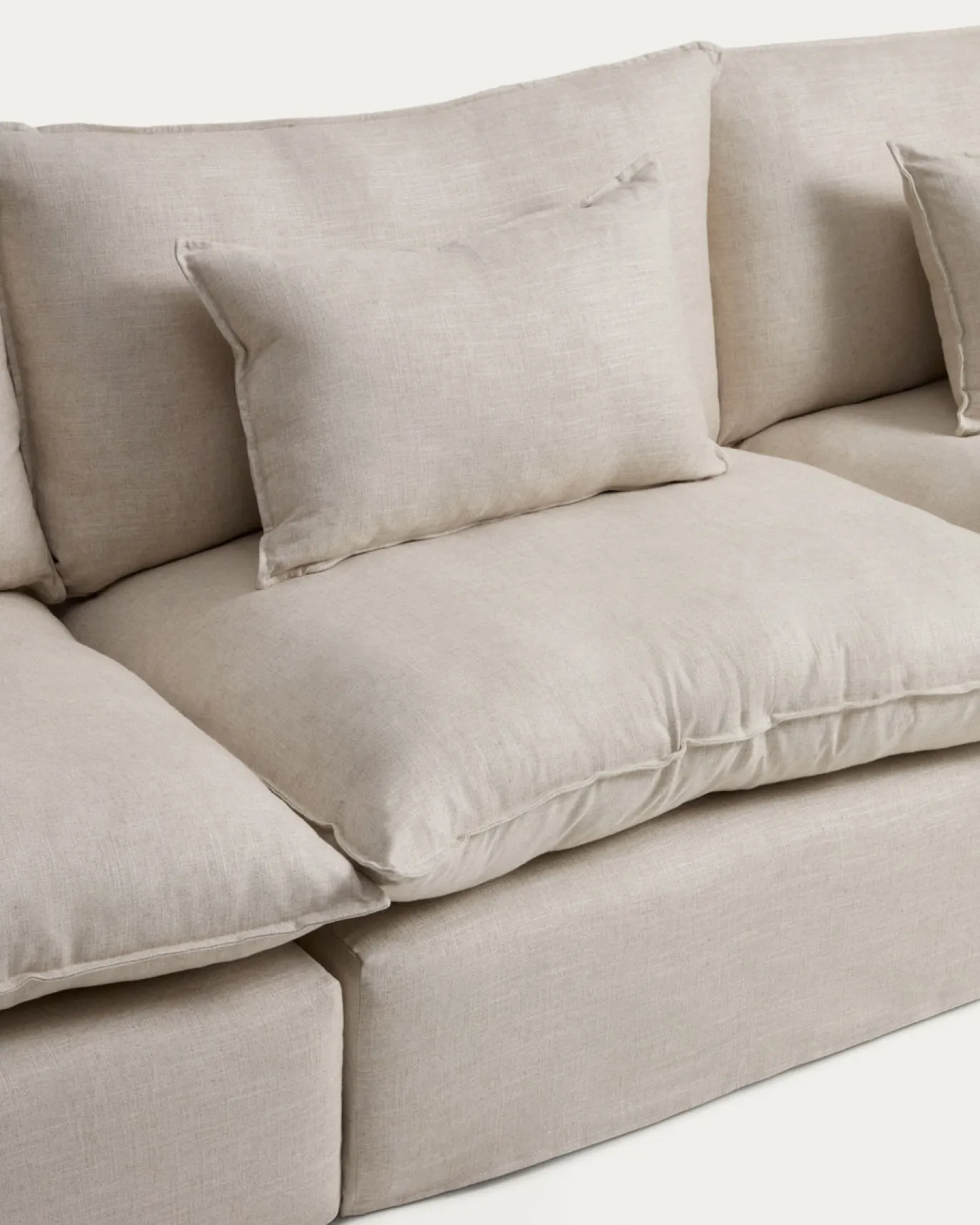 Kave Home 5-Zitsbank Anarela Linnen Beige