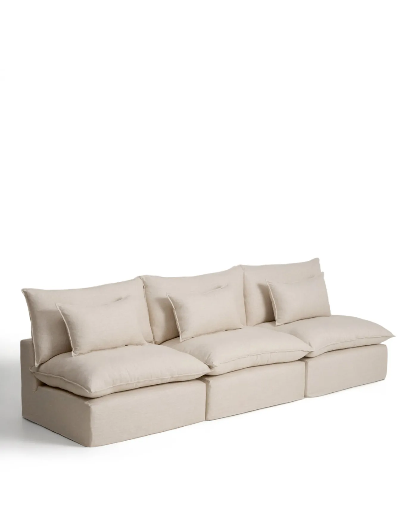 Kave Home 5-Zitsbank Anarela Linnen Beige