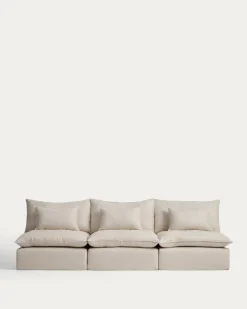 Kave Home 5-Zitsbank Anarela Linnen Beige