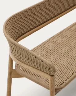 Kave Home 3-zitsbank Arinella Acaciahout Naturel 167cm