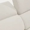Kave Home 2-zitsbank Aurum Ecru Chenille En Matgrijs Metaal 214cm