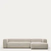 Kave Home 4-zitsbank Blok Beige Ecru Chaise Longue Rechts 330cm