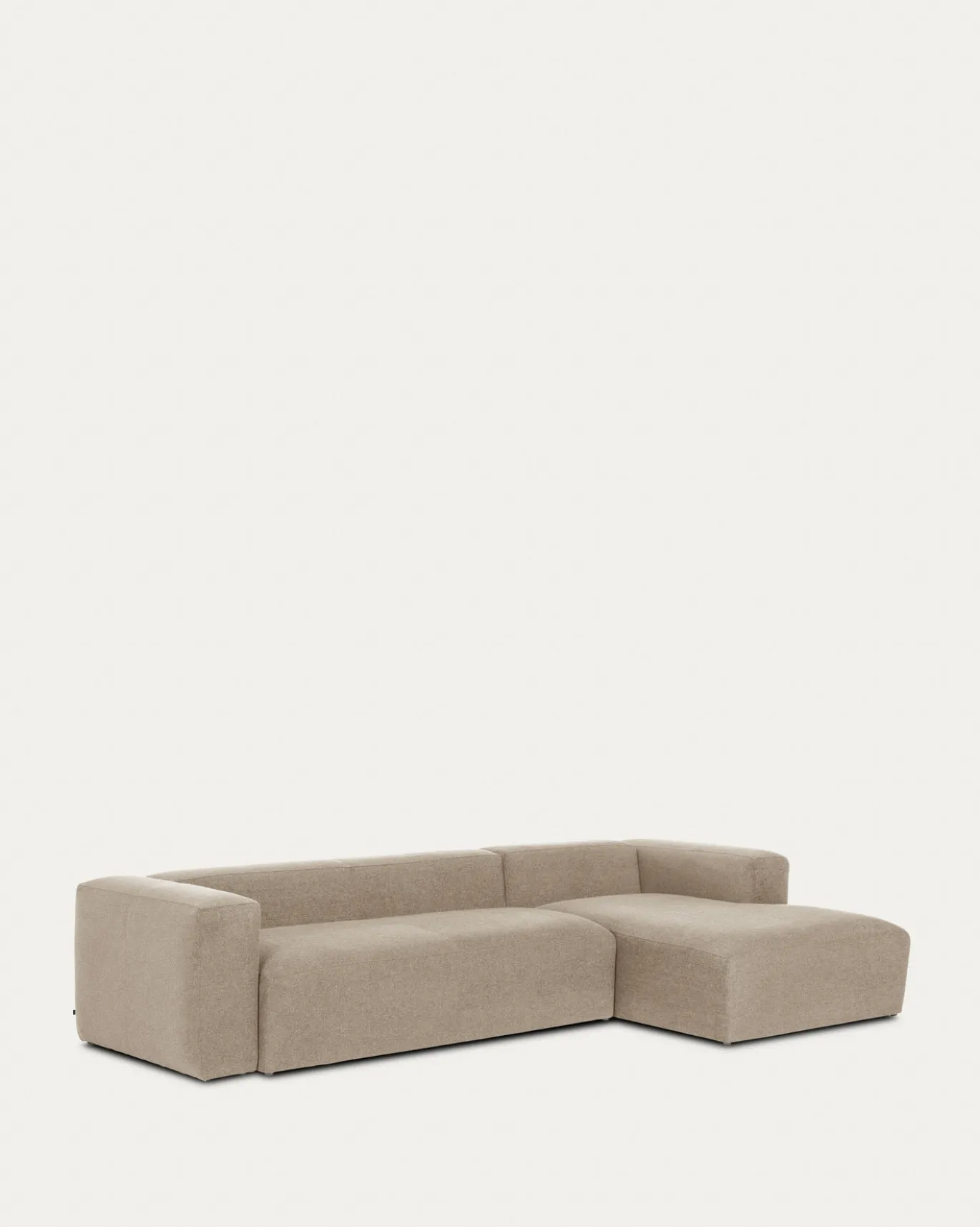 Kave Home 4-zitsbank Blok Beige Ecru Chaise Longue Rechts 330cm