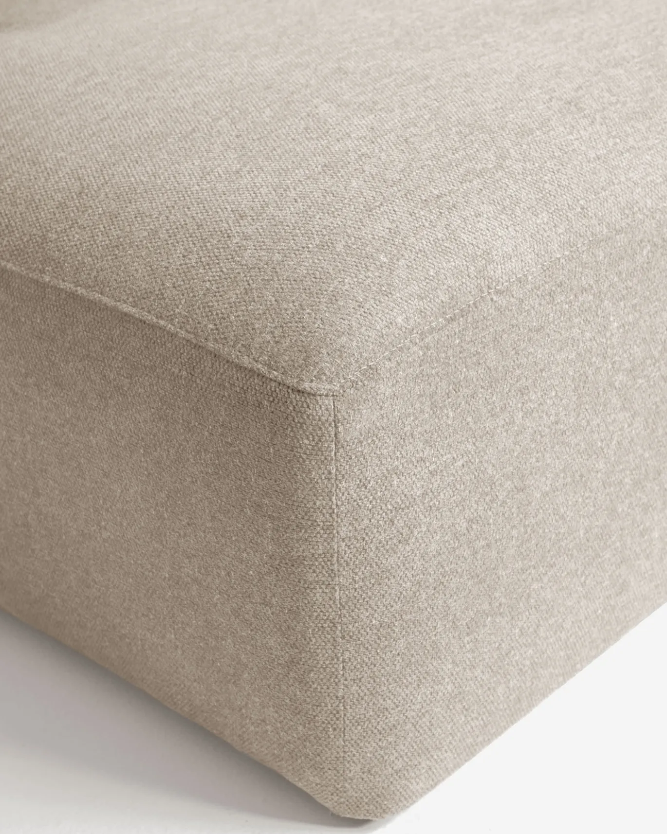 Kave Home 2-zitsbank Blok Beige Ecru Chaise Longue Links 240cm