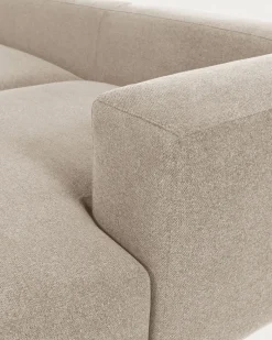 Kave Home 3-zitsbank Blok Beige Ecru Chaise Longue Rechts 300cm