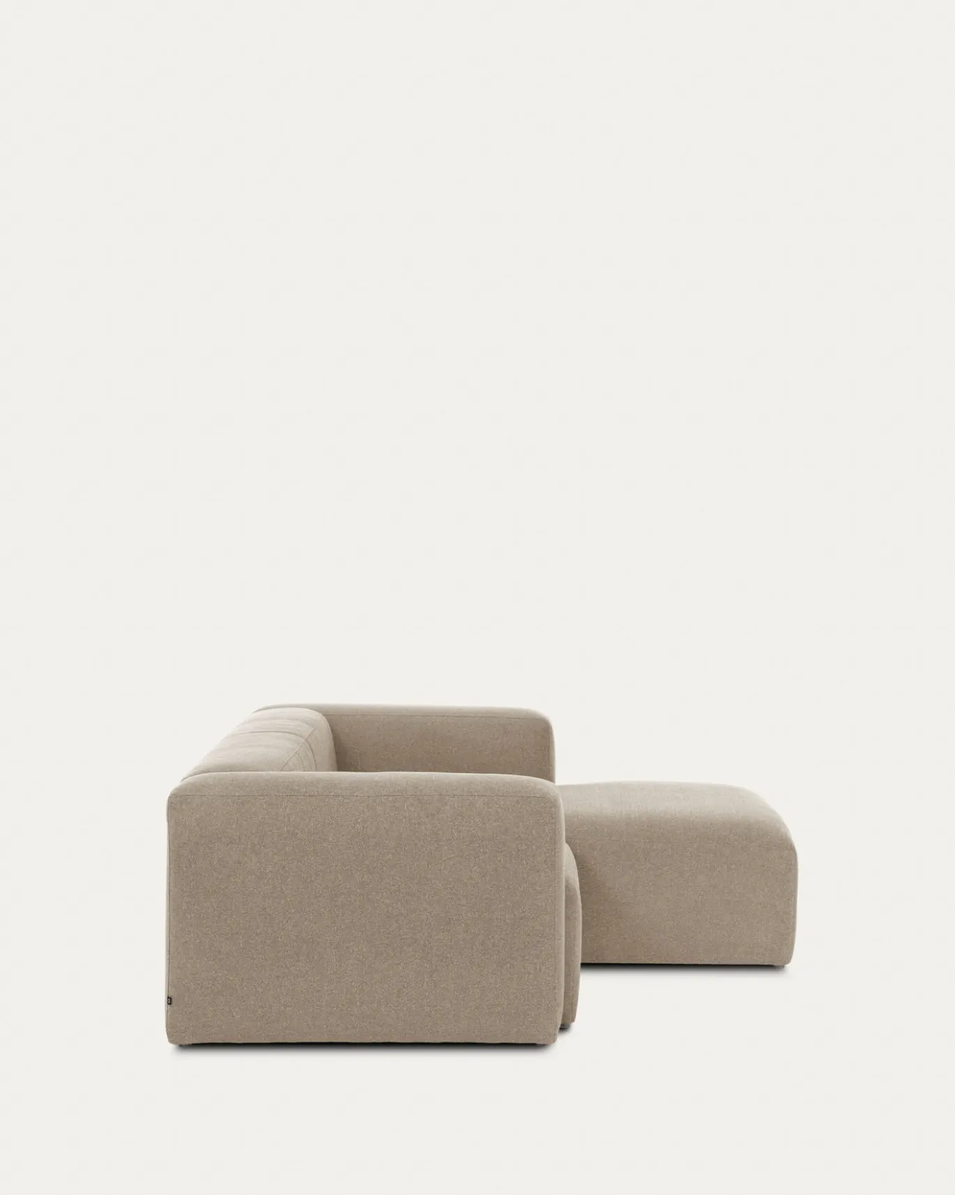 Kave Home 2-zitsbank Blok Beige Ecru Chaise Longue Rechts 240cm