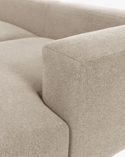 Kave Home 2-zitsbank Blok Beige Ecru Chaise Longue Rechts 240cm