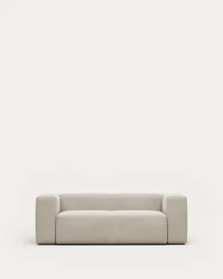 Kave Home 2-zitsbank Blok Beige Ecru 210cm