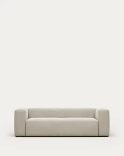 Kave Home 3-zitsbank Blok Beige Ecru 240cm